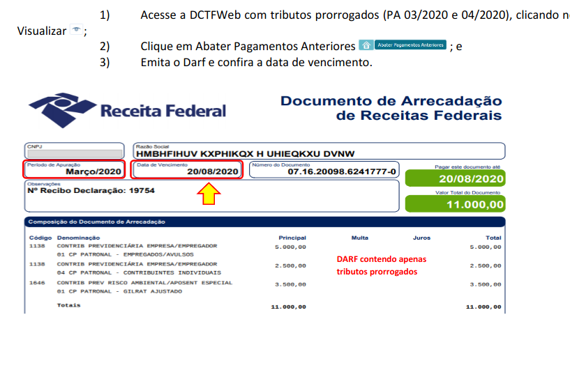 Como conseguir o recibo da dctf image to u